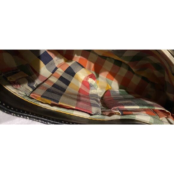 MAXX New York Polypropylene Leather Shoulder Handbag, Plaid. - Picture 13 of 16